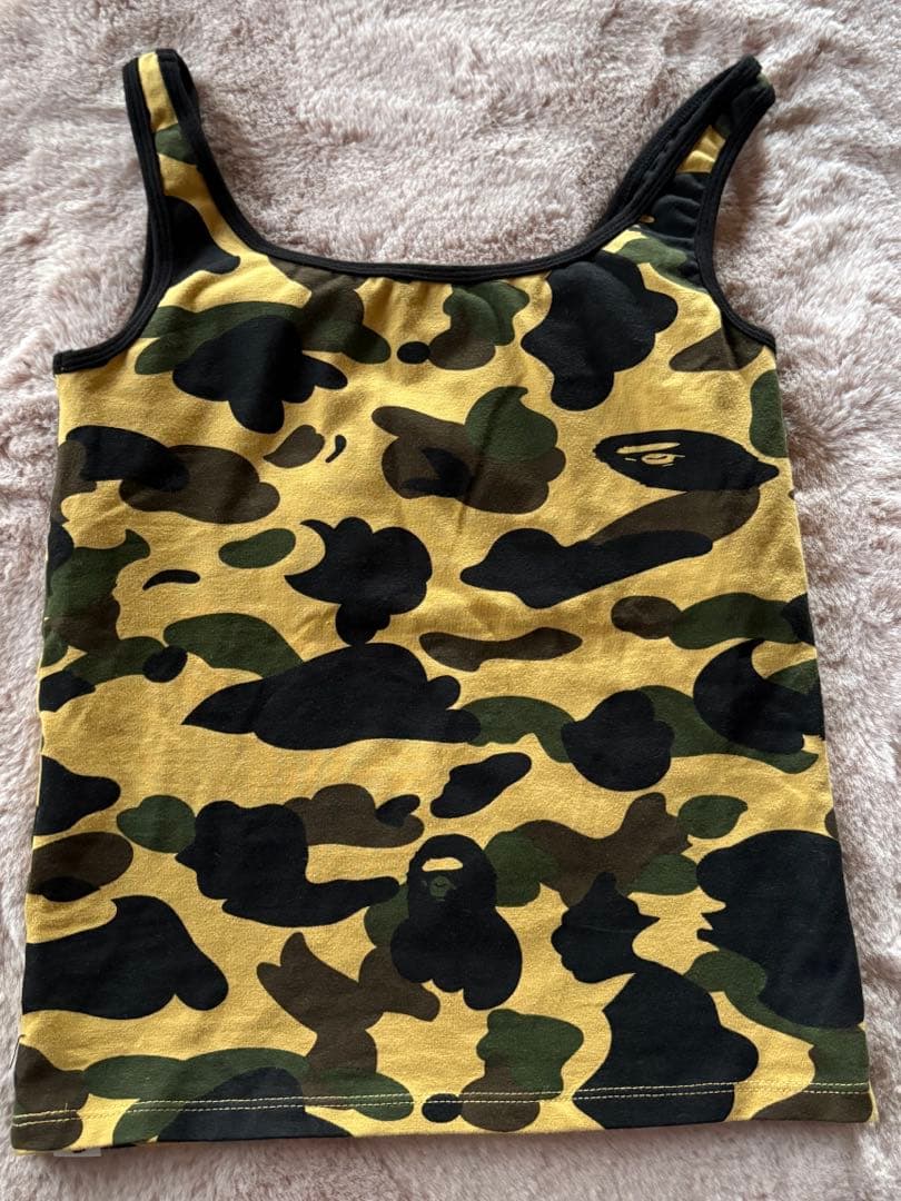 A BATHING APE タンクトップ 迷彩カモ - メルカリ