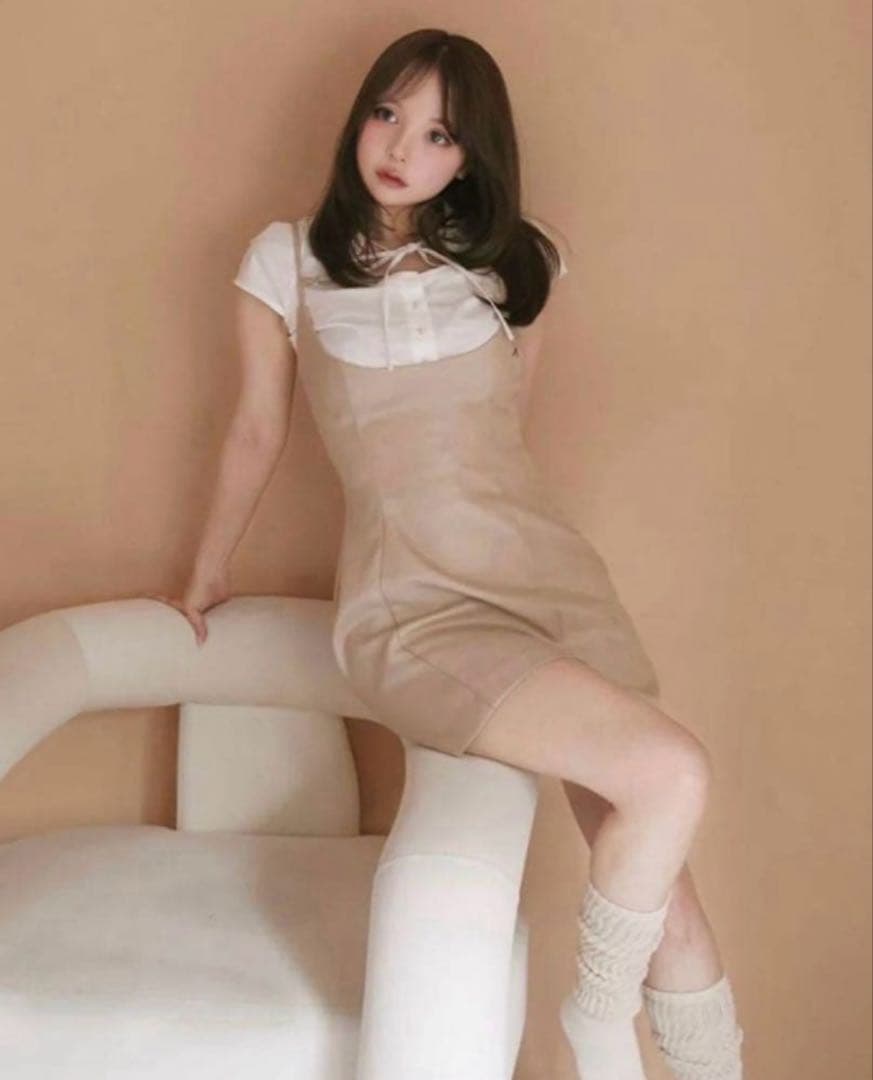 ワンピース ANDMARY Betty layered dress ANDMARY】Betty layered dress