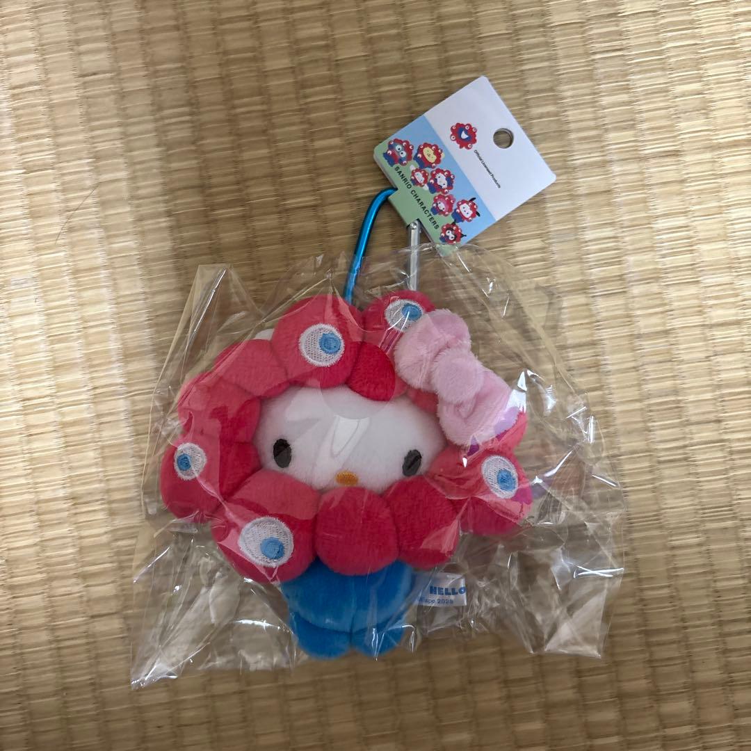 サンリオ ハローキティ 大阪関西万博 会場限定 マスコット キーホルダー sanrio（サンリオ） 大阪・関西万博 キティちゃん×ミャクミャク 立体