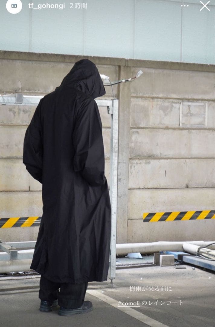 comoli 24ss レインコート　サイズ3 COMOLI / コモリ | レインコート - Black | 通販 - 正規取扱店