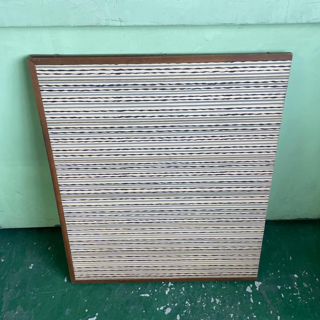 屏風 二枚折り パーテーション 低い衝立 昭和レトロ 美術品