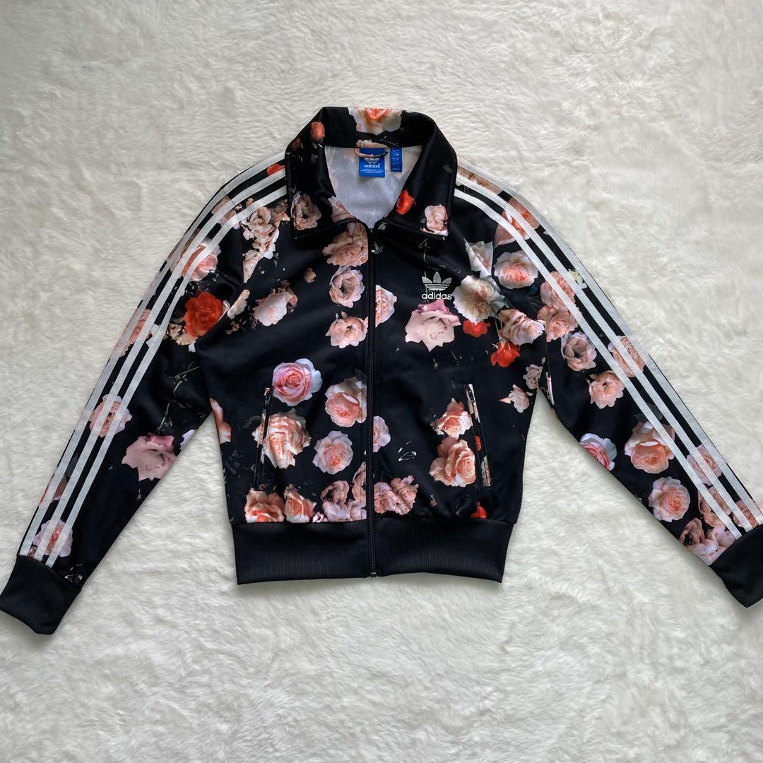 極美品】アディダスオリジナルス Lサイズ トラックジャケット 花柄