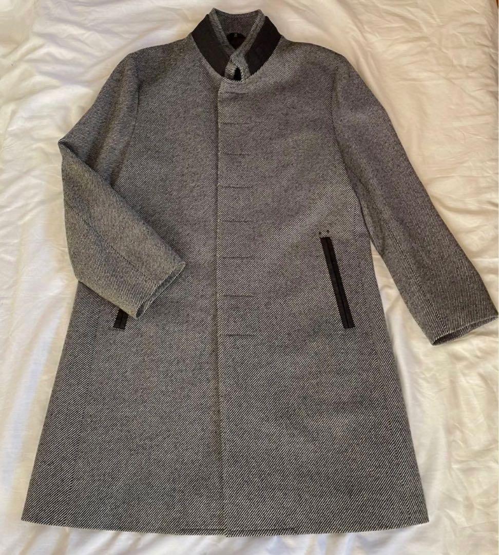 ランバンコレクション フード スタンドカラー 2way コート ウール