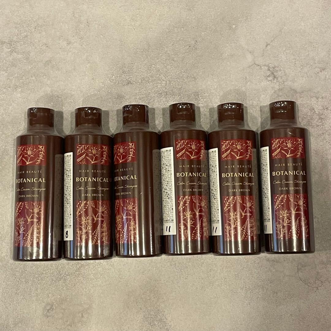 HAIR BEAUTE BOTANICAL ダークブラウン 6本セット