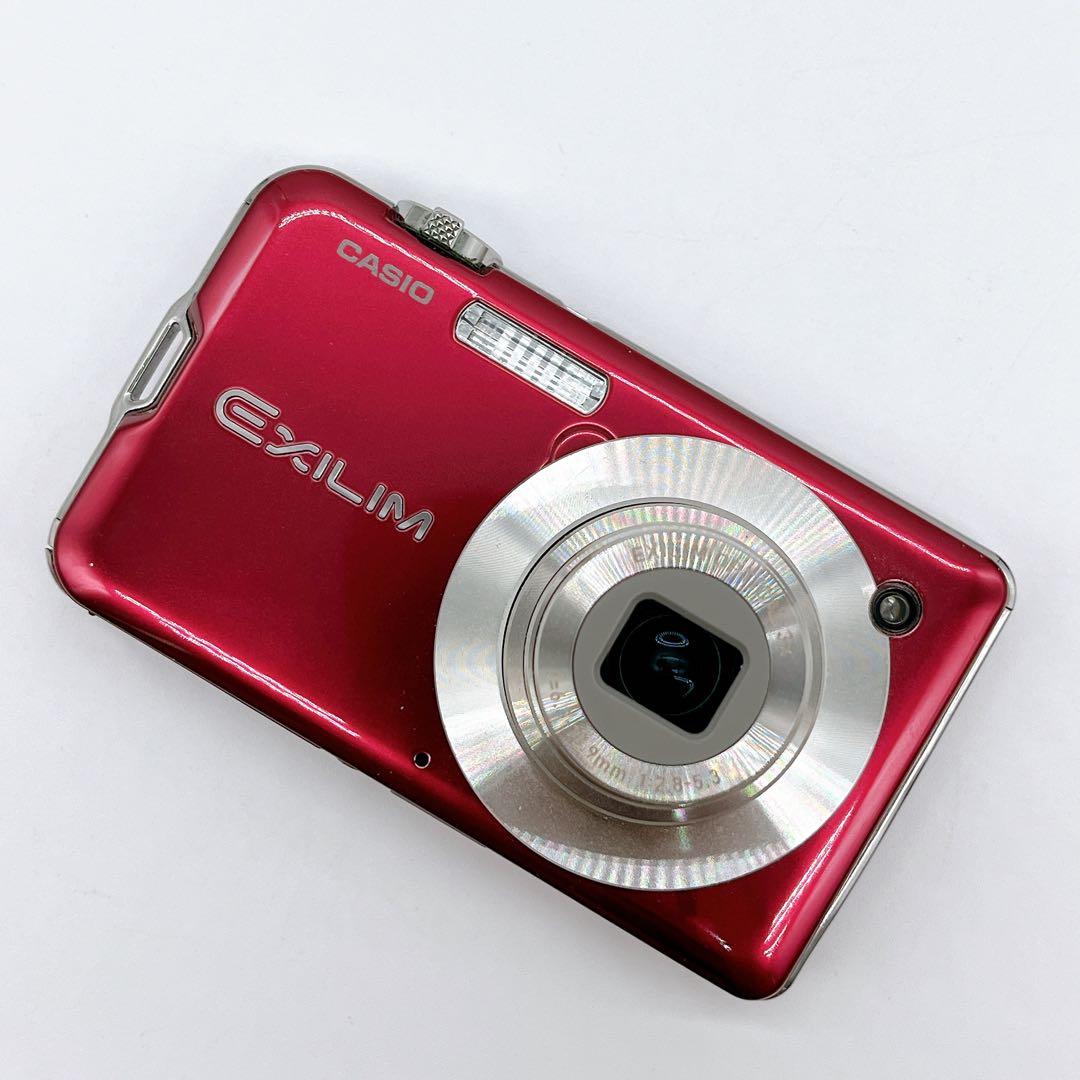 美品】CASIOEXILM CARD EX-S10オールド コンデジ レッド - メルカリ