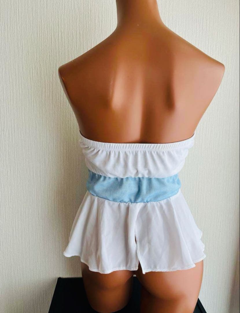 希少】【新品タグ付き】 d.i.a. コルセット風シフォンベアトップス