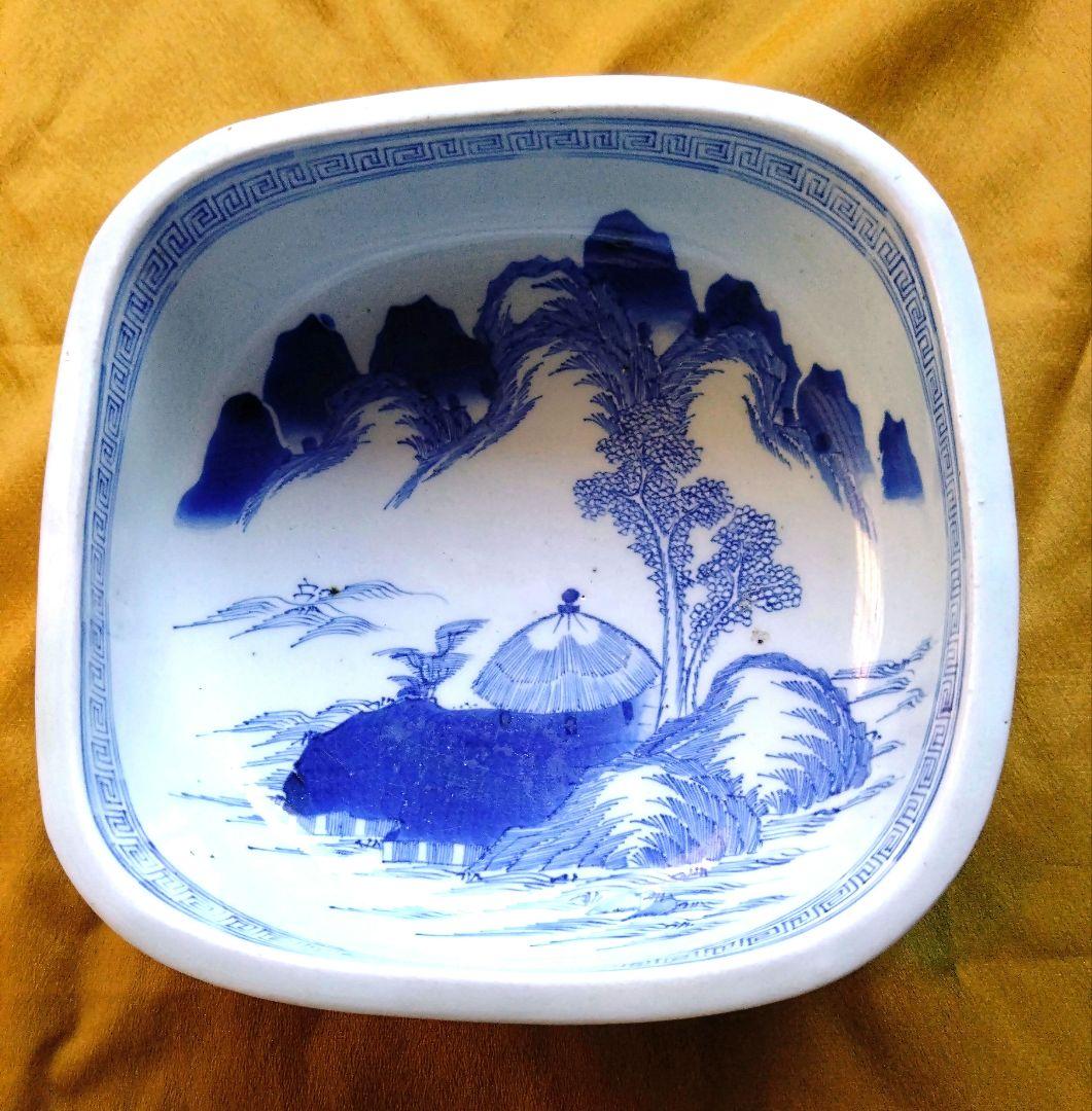 古伊万里の皿 3種類セット 骨董品 アンティーク 大皿 盛り皿 染付