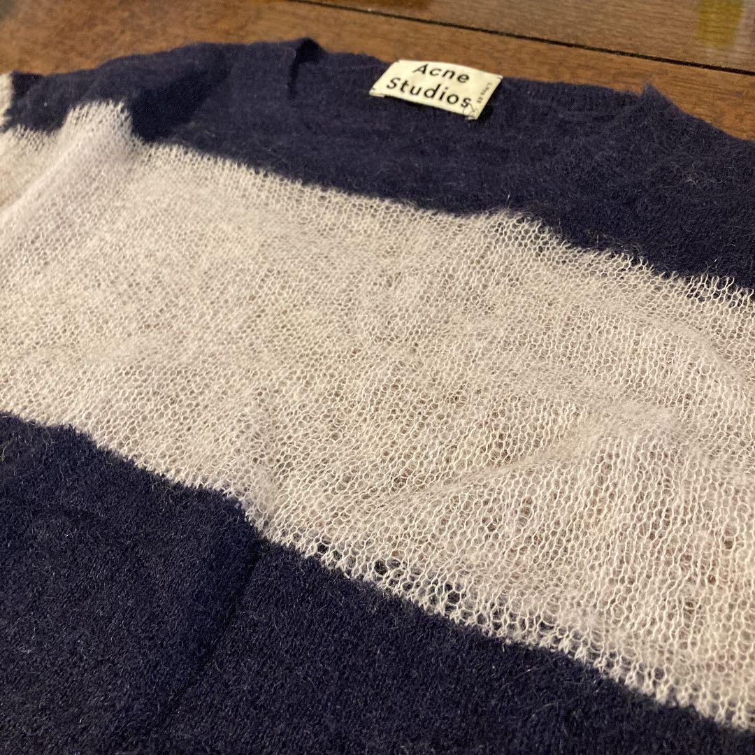 アクネ ストゥディオズ ボーダーニット セーター - メルカリ