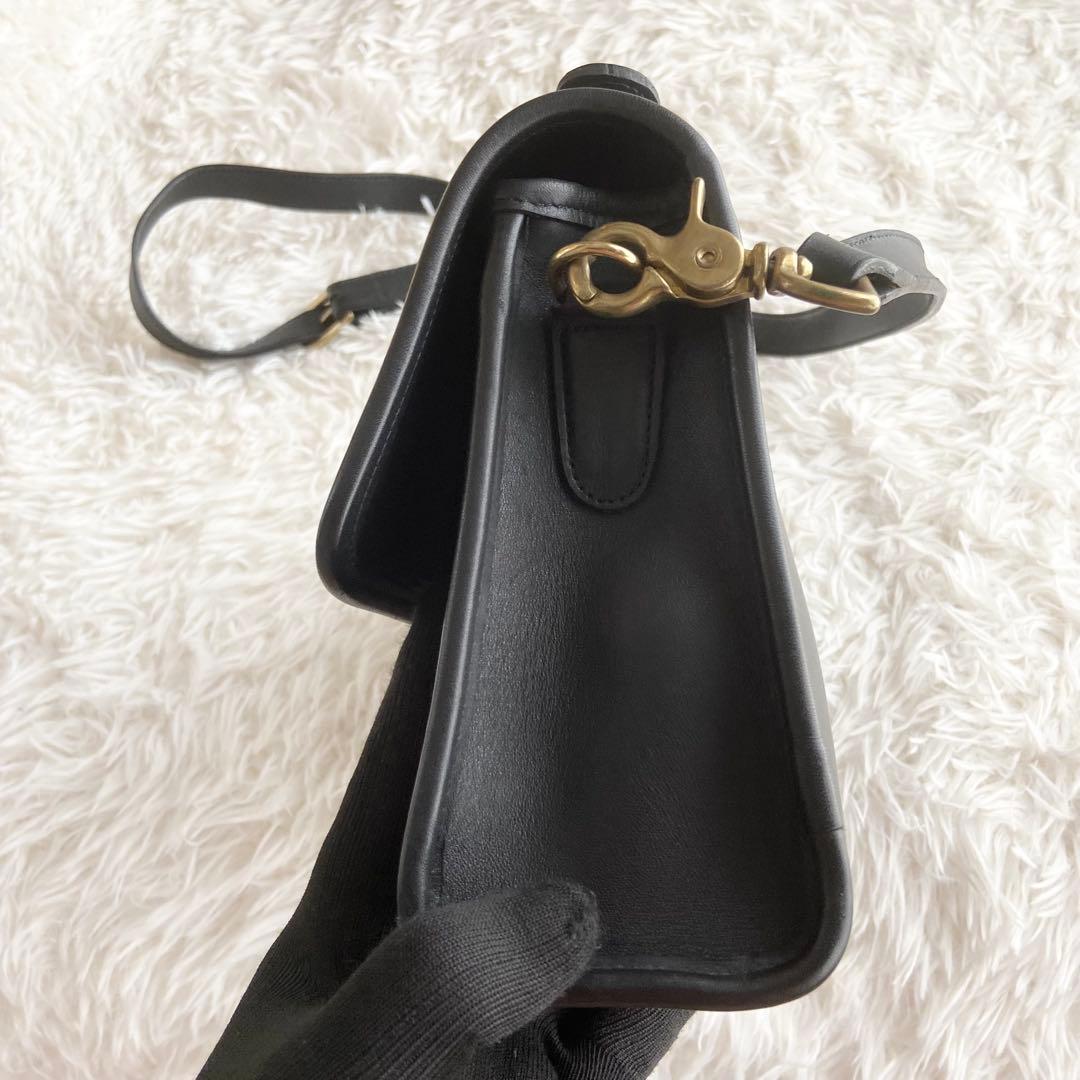 極美品 オールドコーチ コート ショルダーバッグ ターンロック レザー