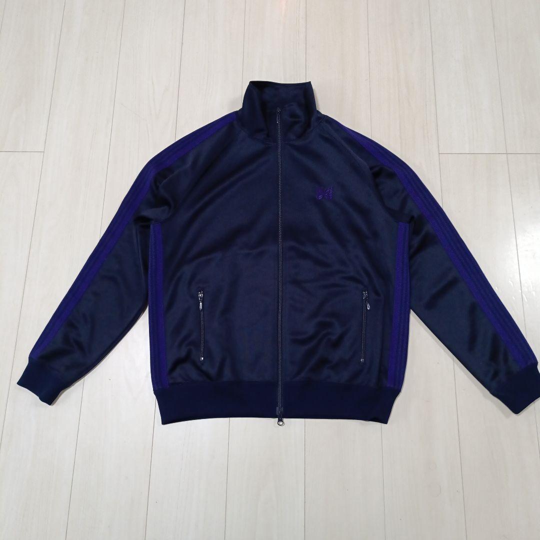 NEEDLES トラックジャケット　ニードルス　ネイビー　パープル　L 極美品 中古・古着通販】Needles (ニードルズ) トラックジャケット パープル