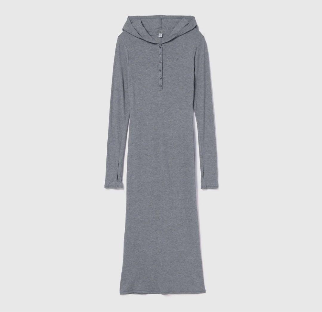 SeaRoomlynn ♡Hoodie Slimカットドレス グレー Sサイズ - メルカリ