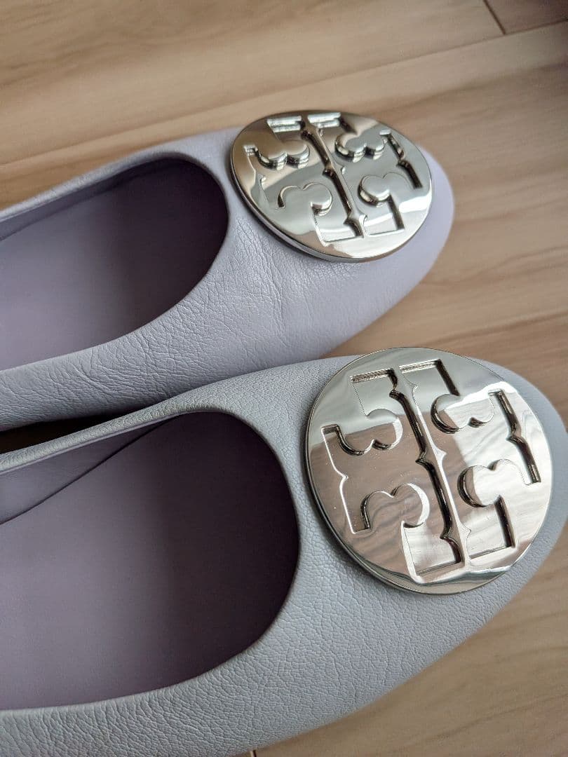 新品未使用】Tory Burch 薄紫 フラットバレエシューズ