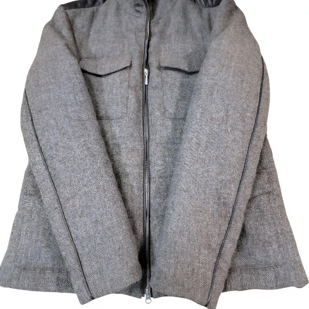 ほぼ未使用 定価約20万 アクアラマ AQUARAMA 中綿ツイードブルゾン