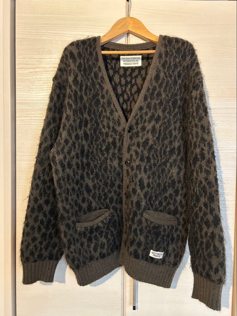 WACKO MARIA】LEOPARD MOHAIR CARDIGAN - メルカリ