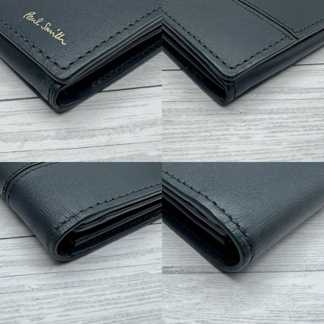美品】Paul Smith マルチストライプ 名刺入れ レザー ネイビー - メルカリ