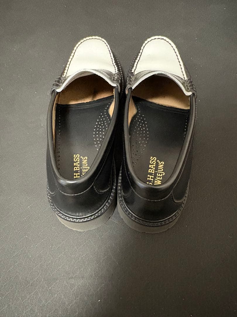 靴 G.H.BASS 11010H LARSON / BLACK & WHITE