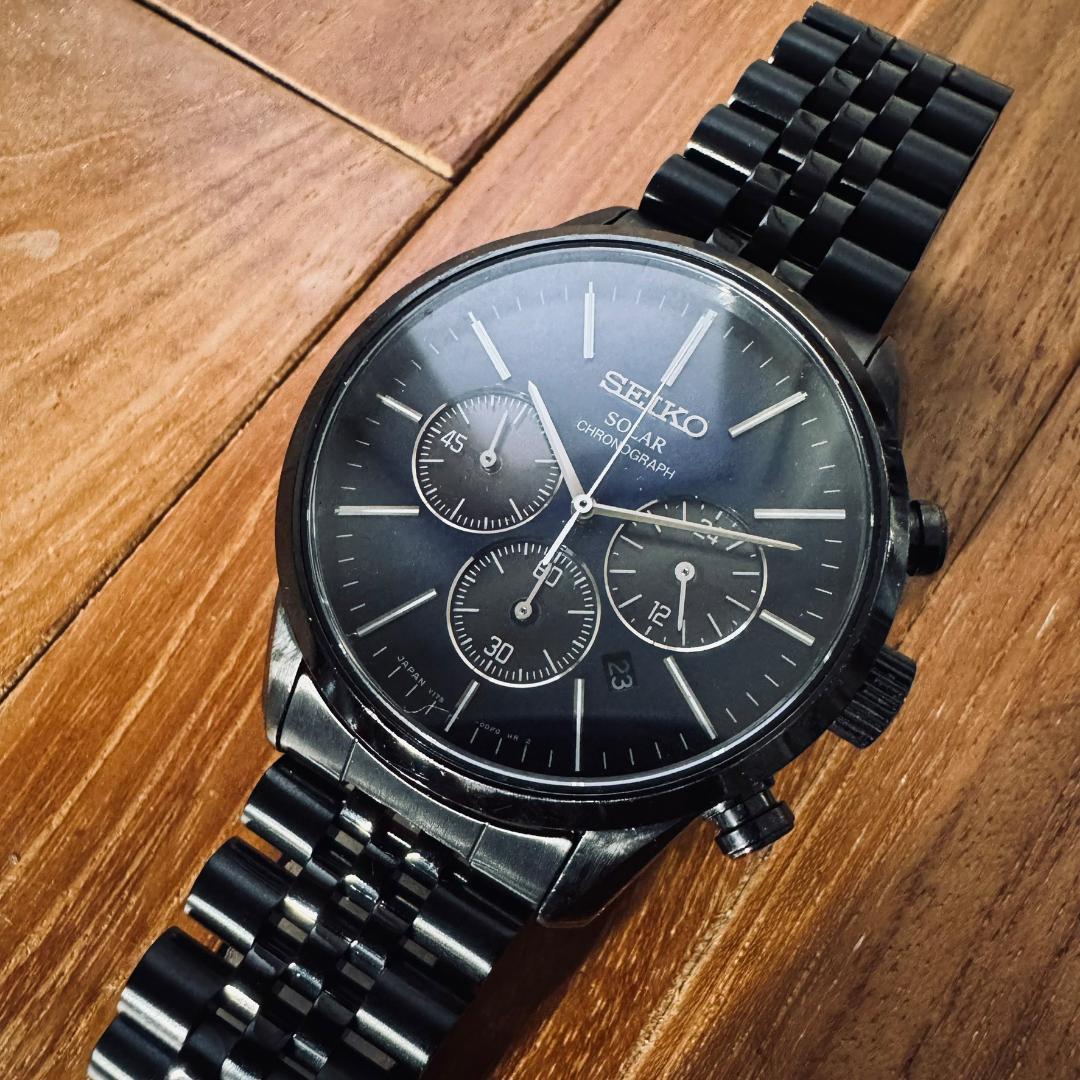 SEIKO V175-0CV0 セイコー ソーラー クロノグラフ ジュビリー美品