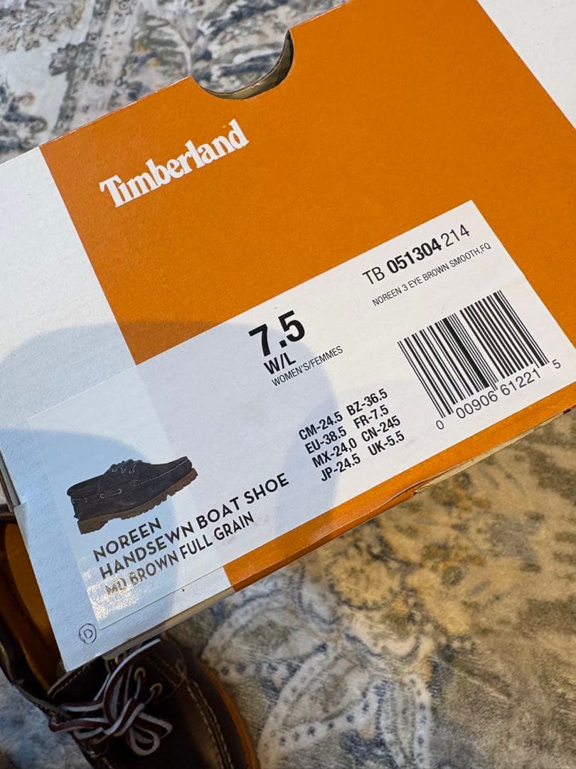 Timberland ブラウン ローファー　3eye 24.5cm