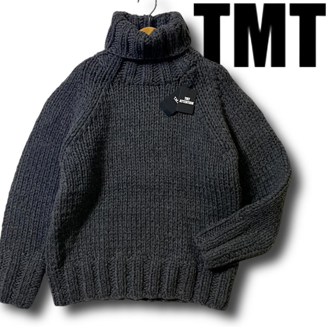 M 定4.9万 TMT 毛100％ タートルネック ニット セーター 黒 新品 M TMT 毛100％ タートルネック ニット セーター 黒 定価49500円 - メルカリ