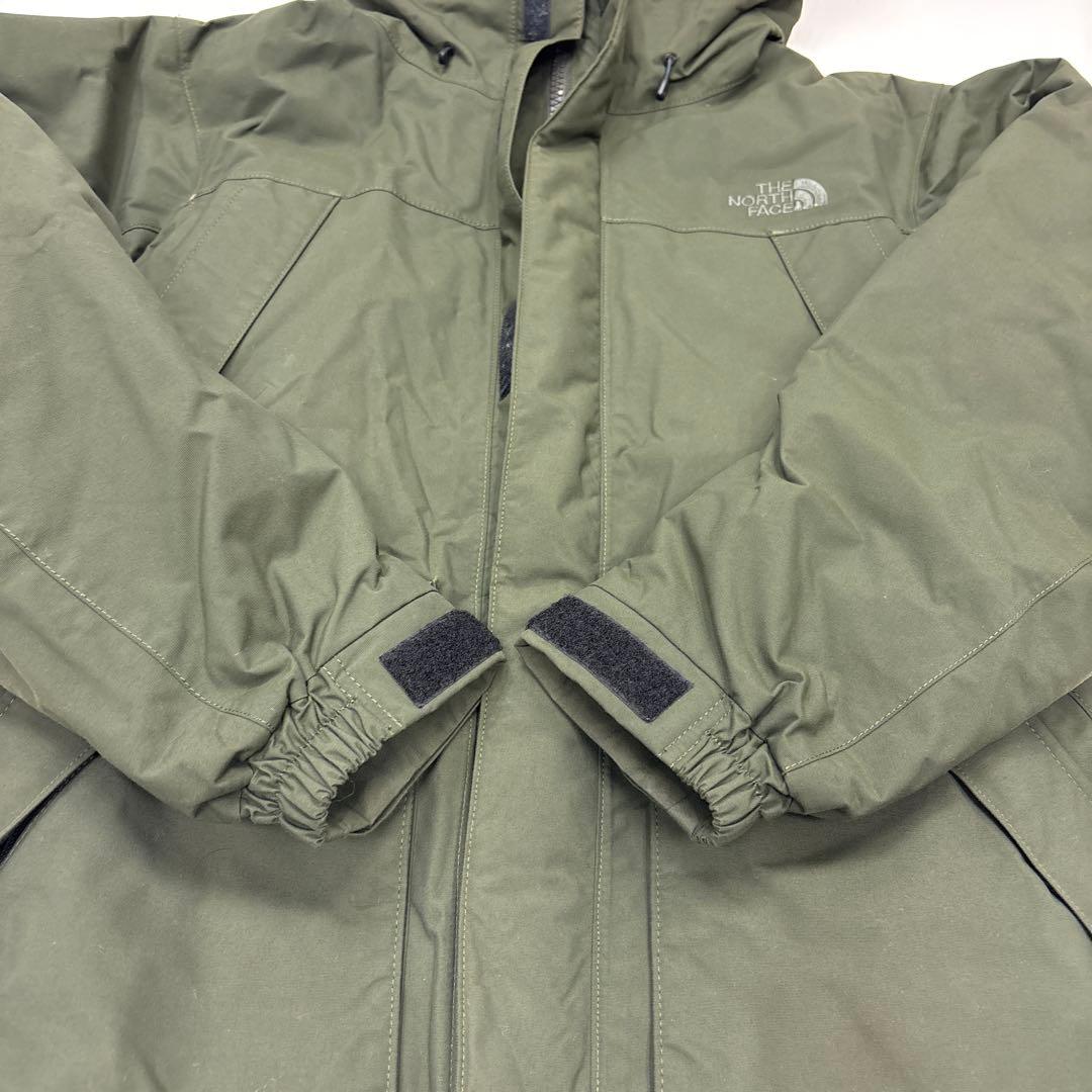 THE NORTH FACE フード付きダウンジャケット オリーブ - メルカリ