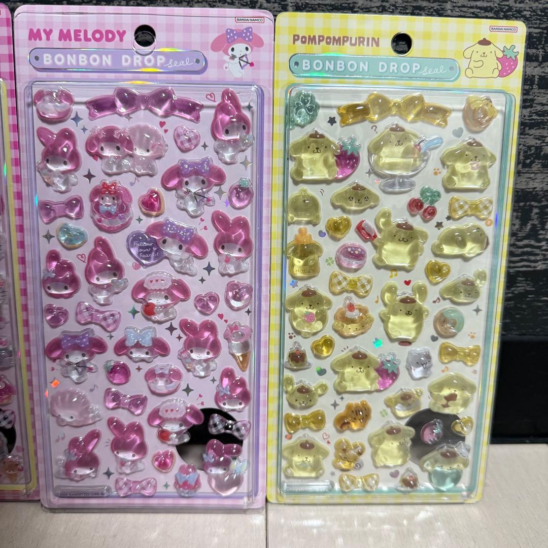 最終価格 サンリオ 第二弾 ボンボンドロップシール 8種 コンプリート