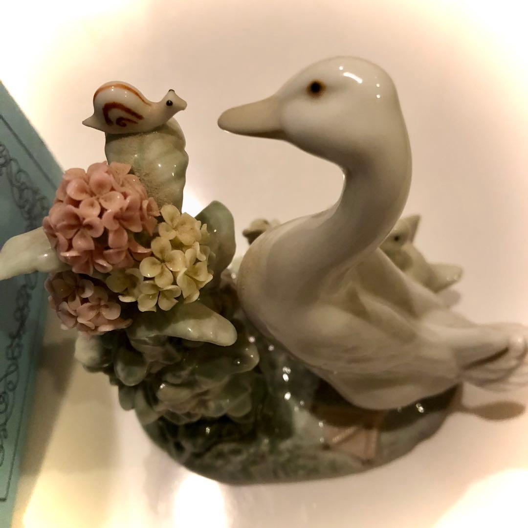 リヤドロ カタツムリとアヒル達 1439 Lladro 箱付フィギュリン西洋陶磁