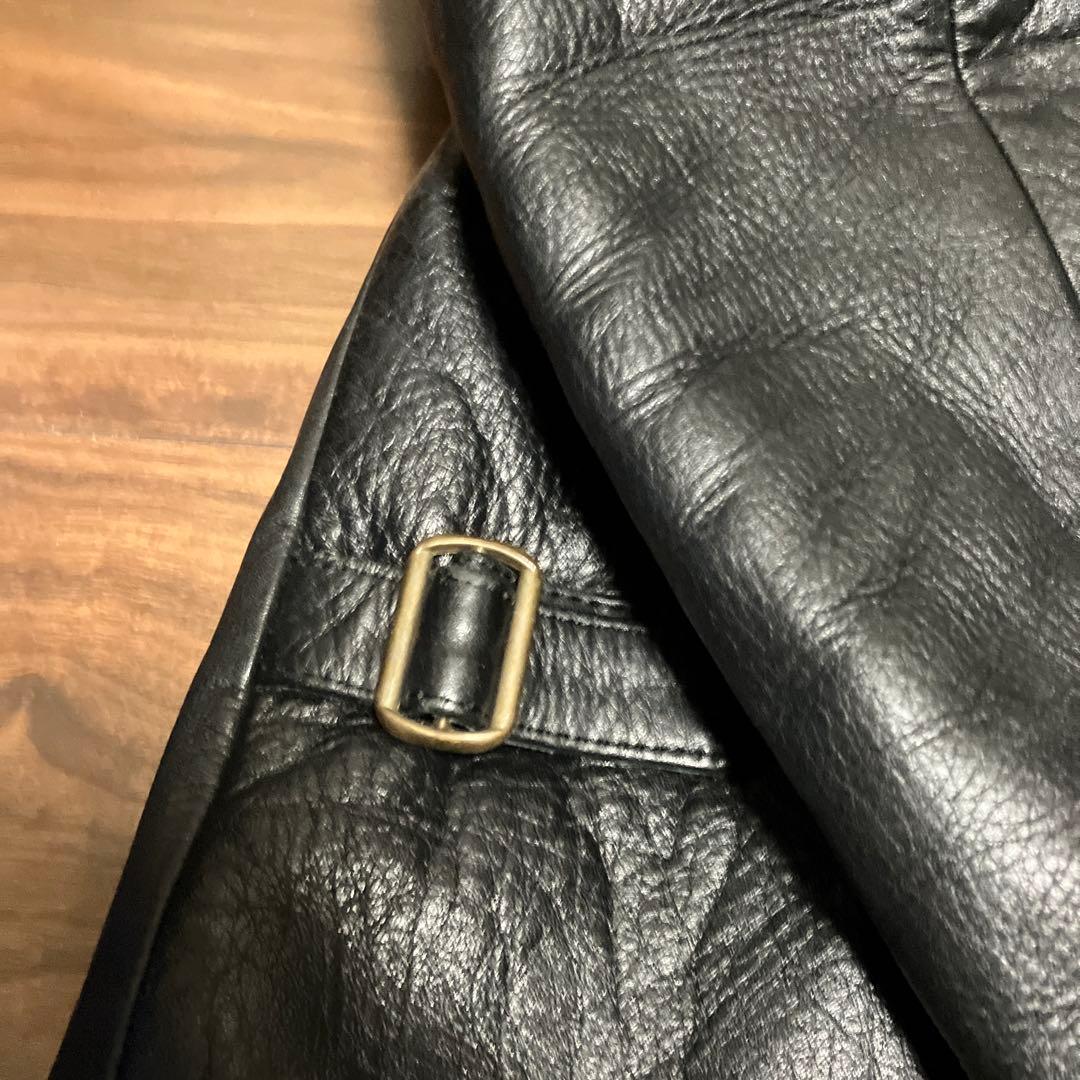 メイドインワールド Knot at All レザーカーコート ブラック M - メルカリ