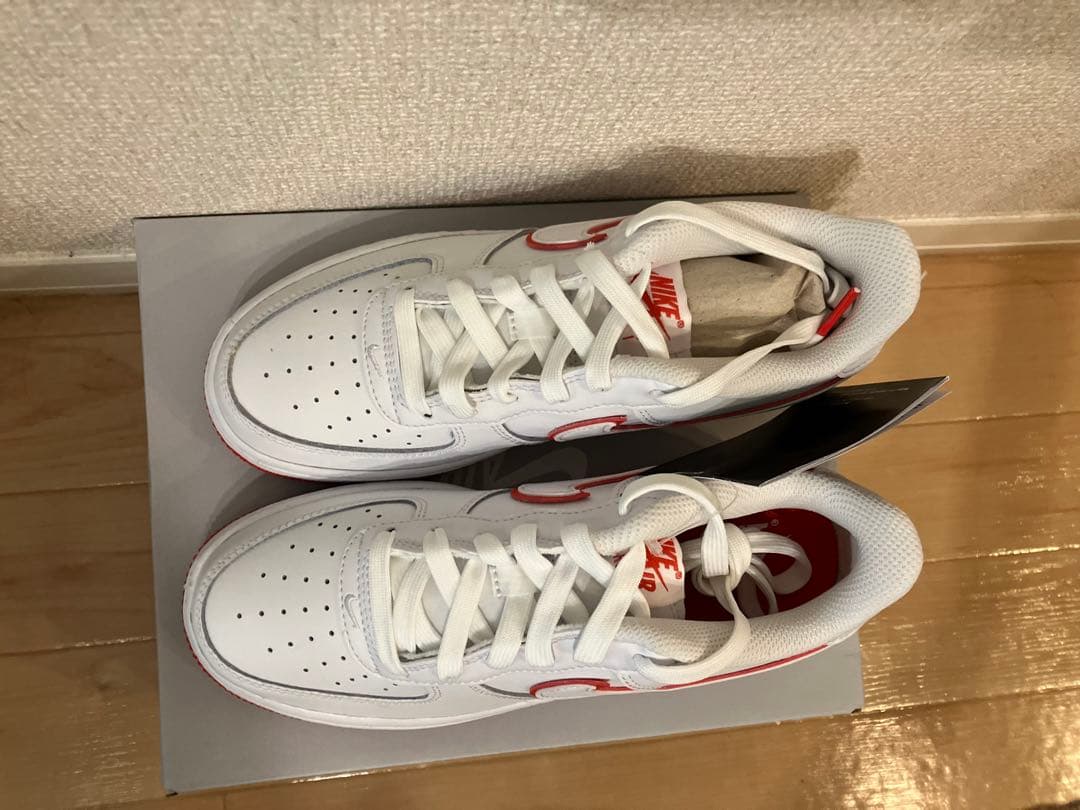 新品 22.5cm エアフォース 1 （GS） ピカンテレッド