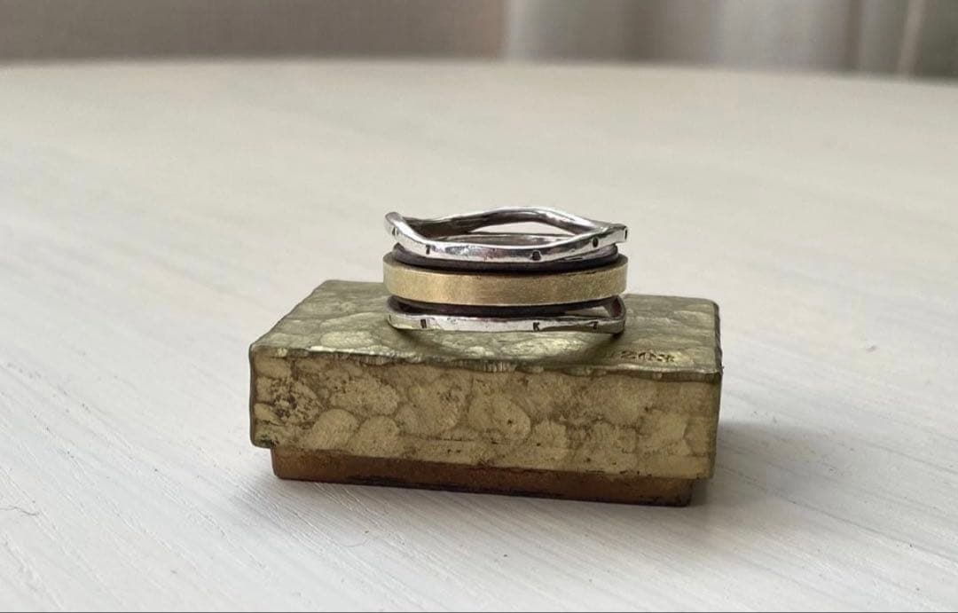 kensscratch spin Ring 18金無垢 定価22万円 - メルカリ