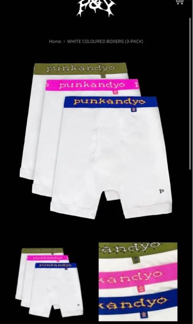 Punkandyo ボクサーパンツ 三枚セット sサイズ