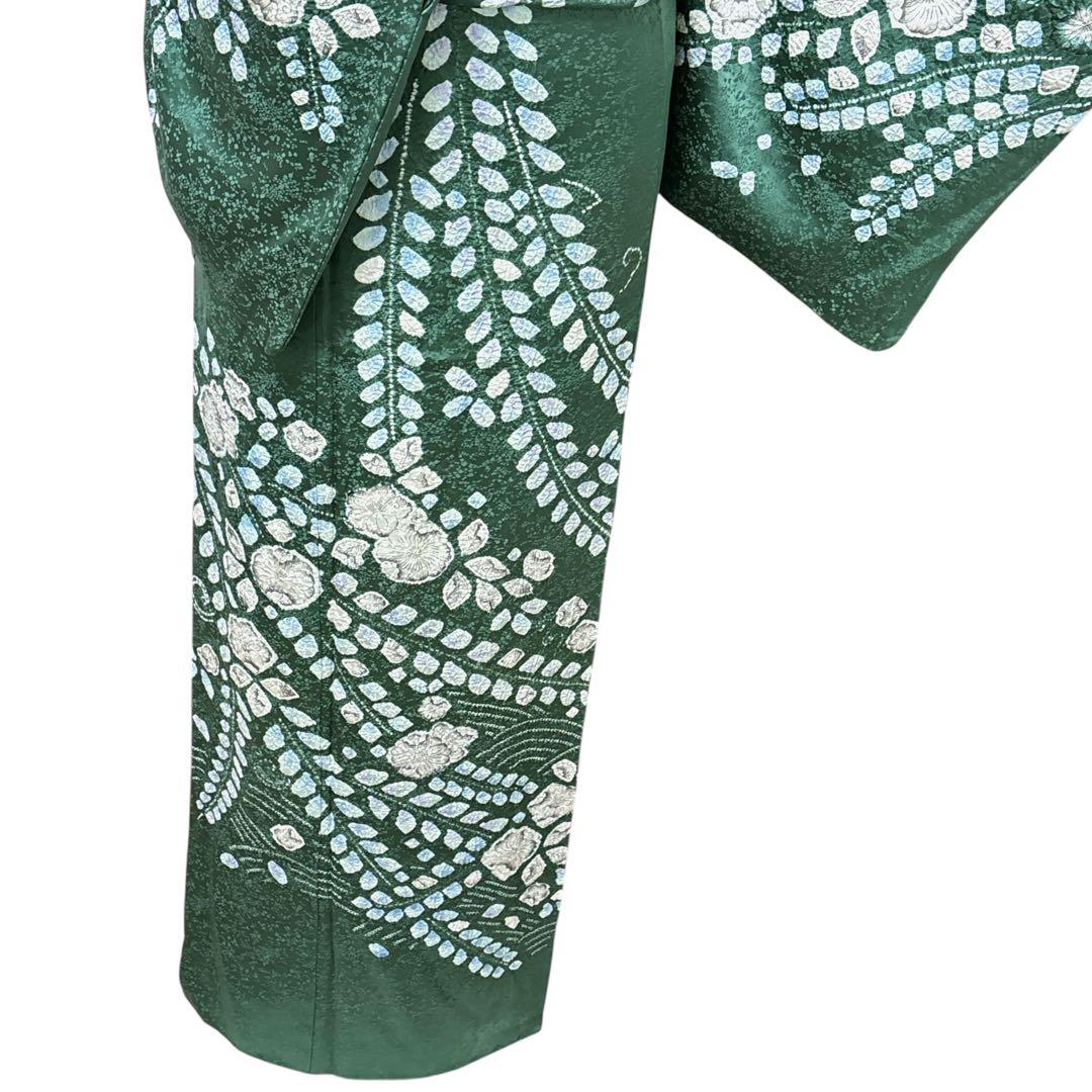 AA33美品着物 訪問着 辻け花 絞り 逸品 正絹 手縫い仕立て - メルカリ