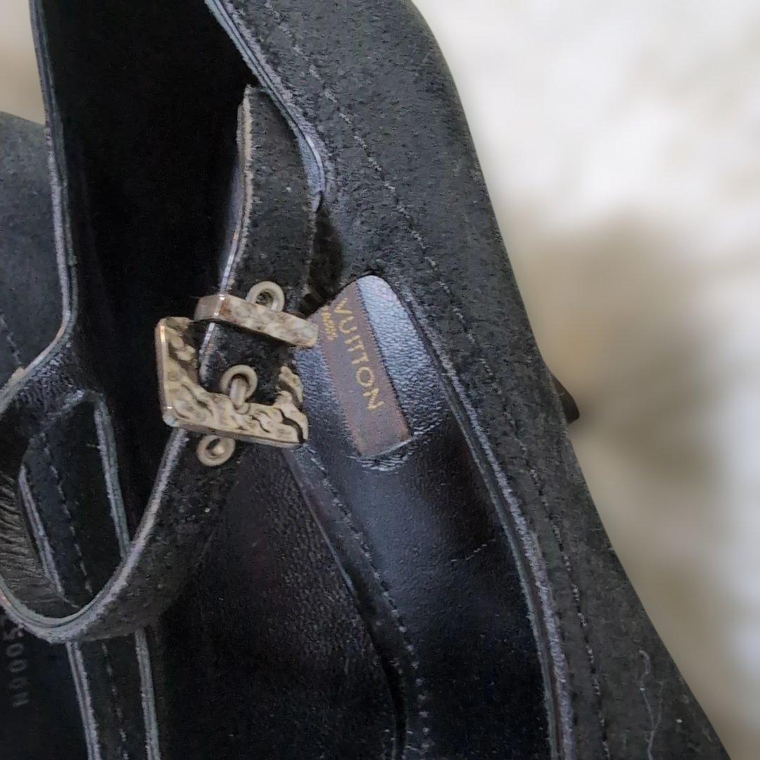 LOUIS VUITTON スエードレザー パンプス 36 1/2 23.5cm