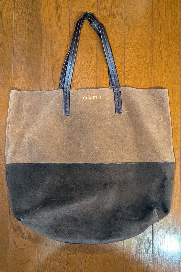 Miu Miu スエード トートバッグ Miu Miu スエード トートバッグ | ブラウン | FARFETCH JP