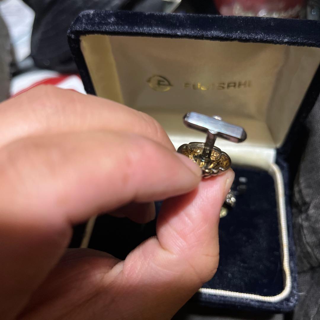 k18刻印　金無垢カフス　8.5g