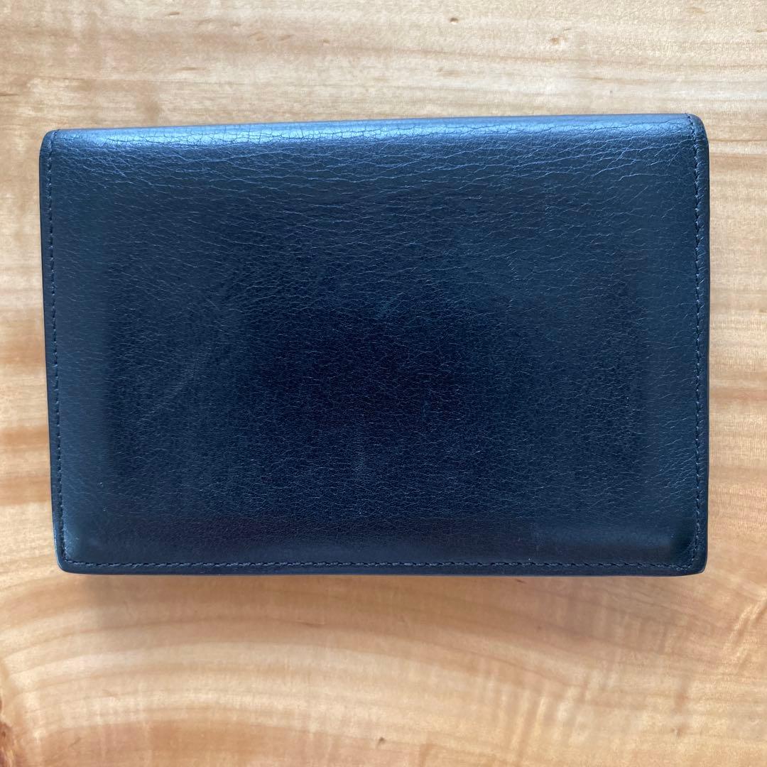 Cartier 名刺入れ 黒 レザー カボション cabochon - メルカリ