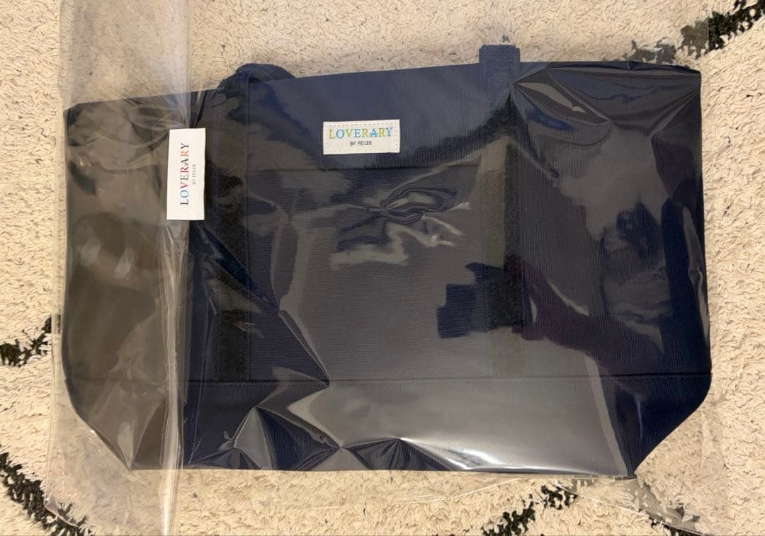 新品 FEILER オールドテディ ワッペントートバッグ ネイビー 大 - メルカリ