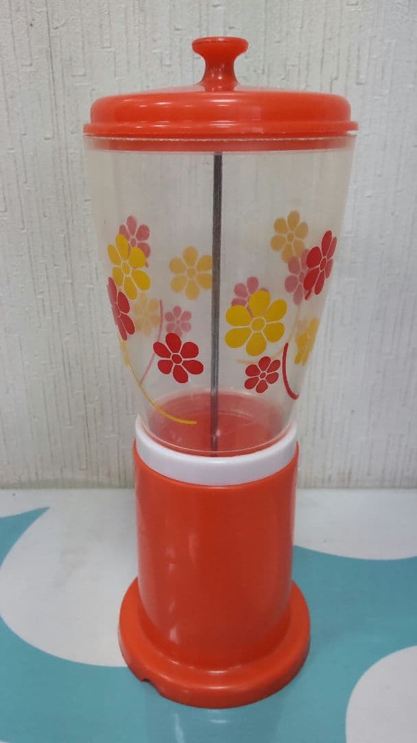 トーワ 昭和レトロ 花柄 箸立て オレンジ③|mercariメルカリ官方指定