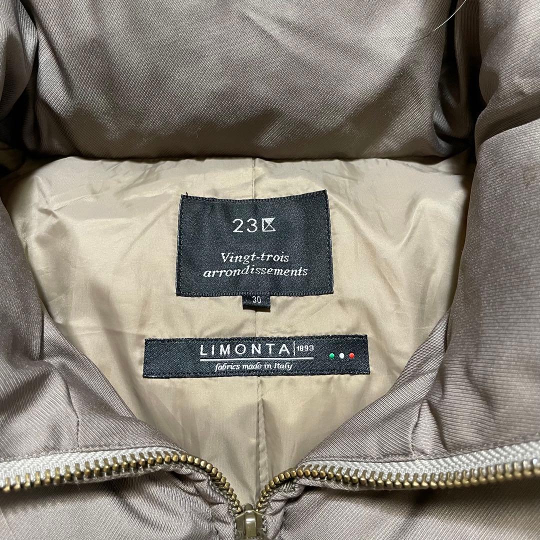 23区 LIMONTA ダウンコート Aライン ラクーン リアルファー 洗える