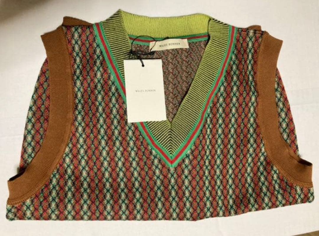 定価61600円 新品 本田翼 着用 wales bonner 22ss ベスト - メルカリ
