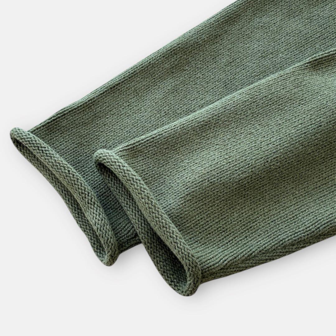 00's J.CREW ロールネック コットンニット L 若草色 - メルカリ