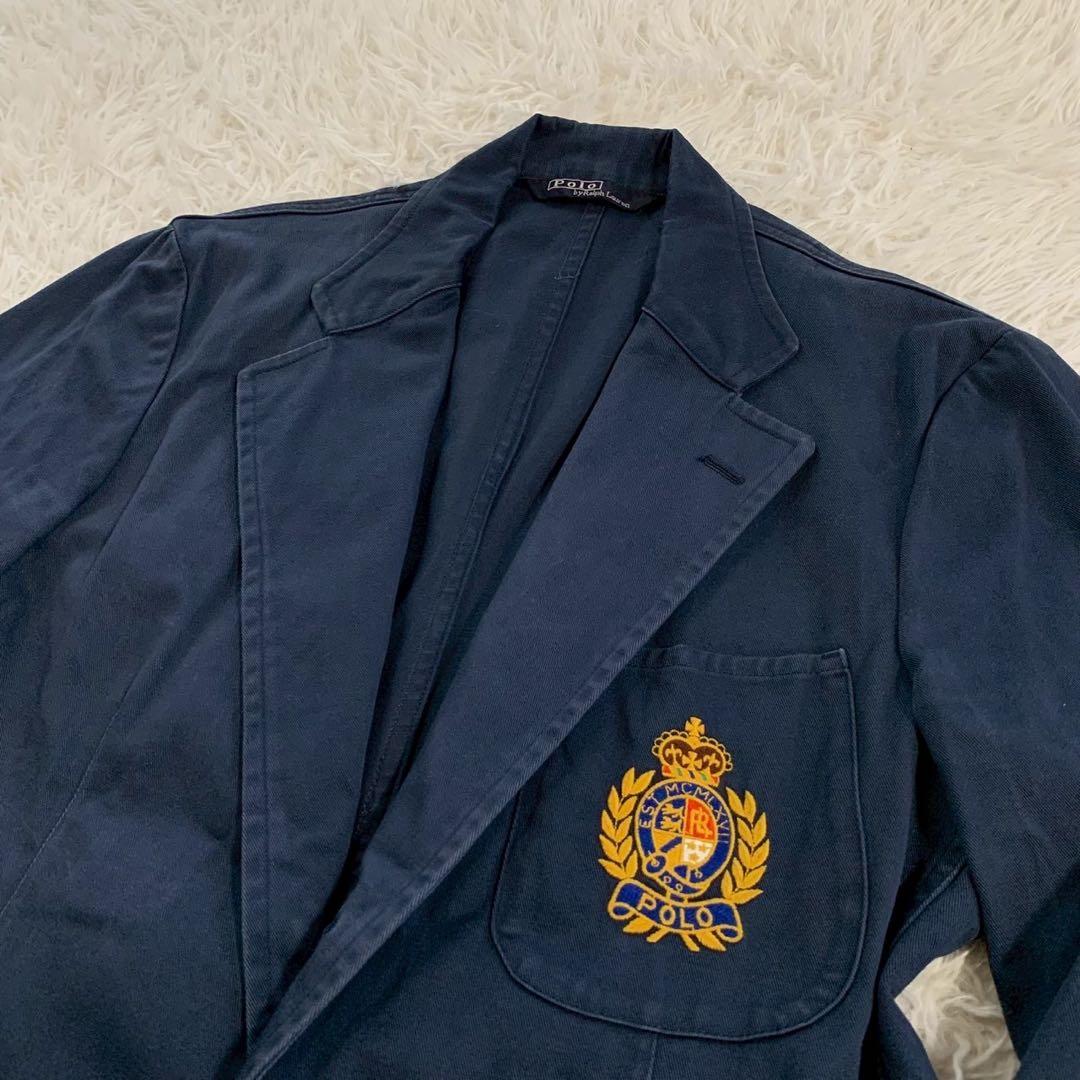 ポロラルフローレン 金ボタン エンブレム ワッペン テーラード