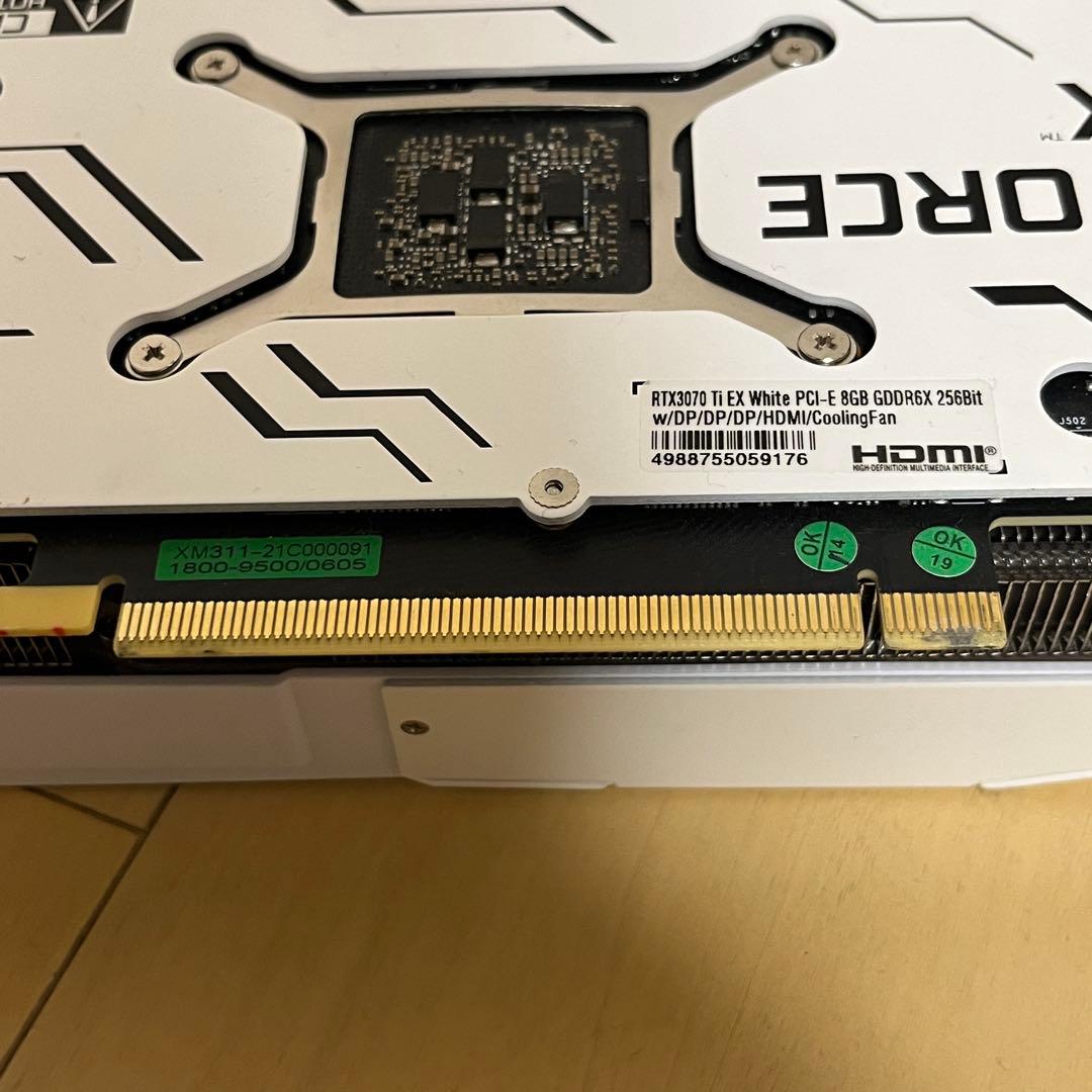 RTX3070ti White グラフィックボード ジャンク - メルカリ