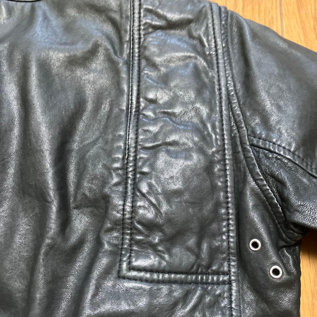 ISABEL MARANT ÉTOILE ブラックラムスキンレザージャケット36