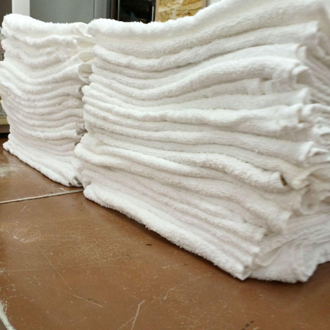 ⚫フェイスタオル ウエス 白色400枚プラス200枚計600枚⚫ ◯圧縮