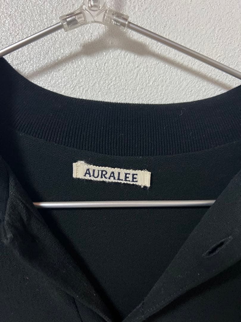 オーラリー ポロシャツ サイズ4 ブラック 黒