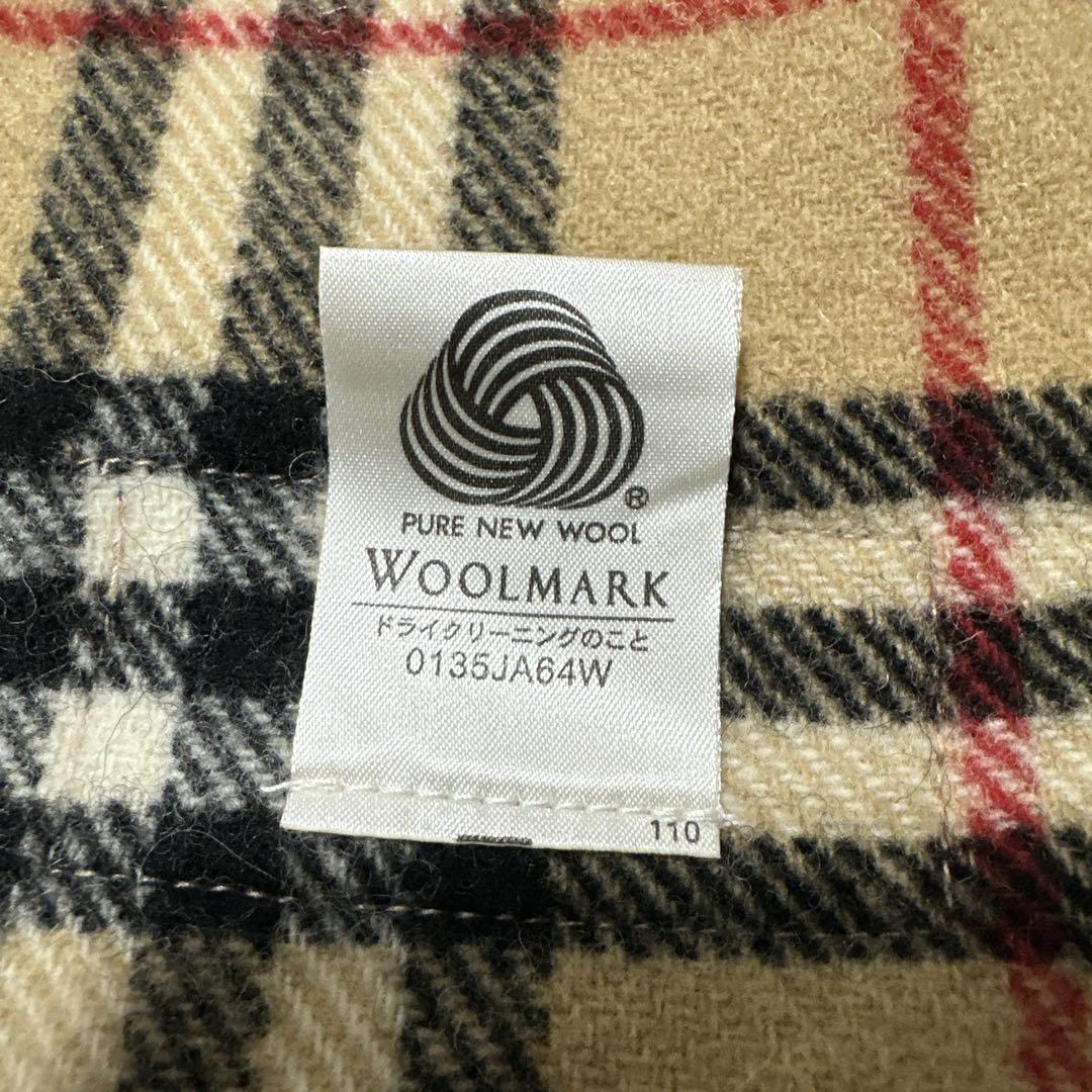 Burberrys´ ノバチェック柄 ウール ストール ブランケット西川産業