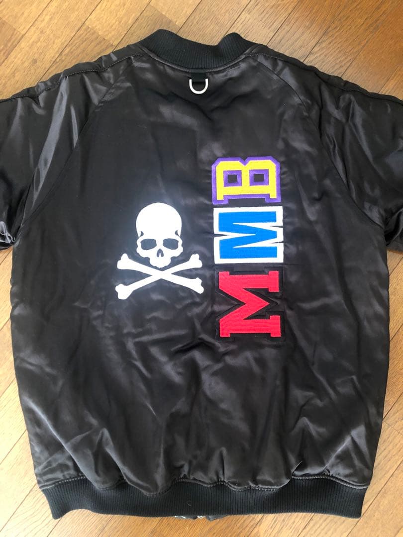 美品 エイプ×マスターマインド 20SS スカルシャーク刺繍スーベニア