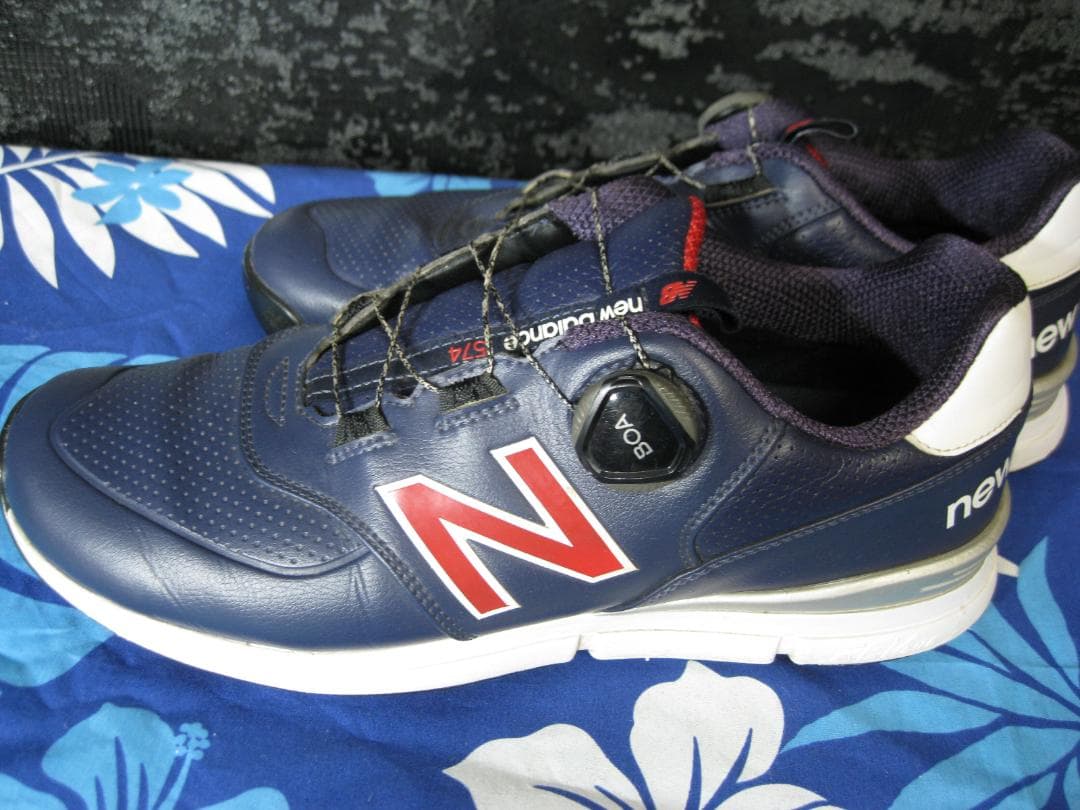 New Balance 574 ゴルフシューズ ネイビー(G163) - メルカリ