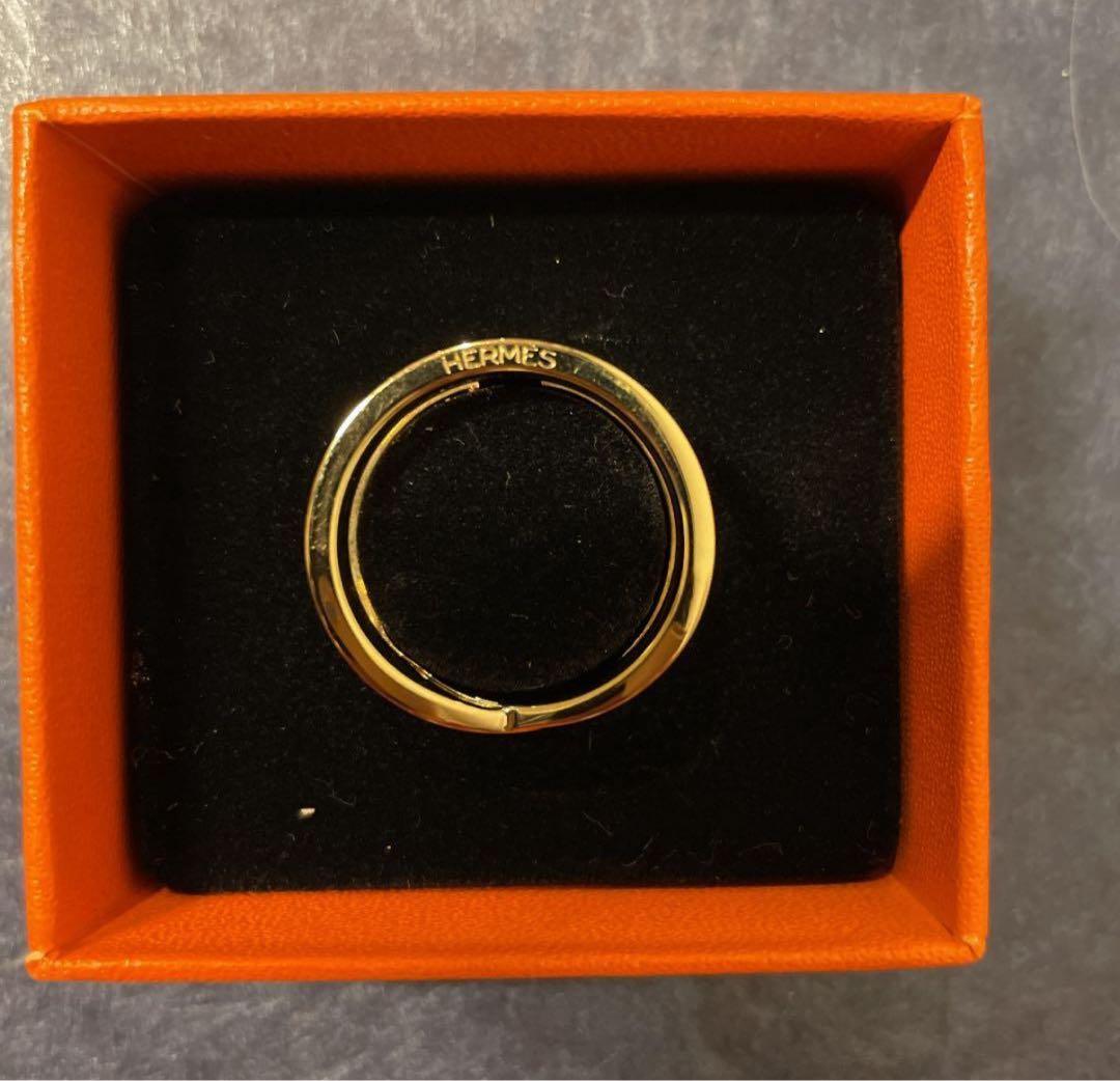 美品・箱付き エルメス スカーフリング ゴールド - メルカリ
