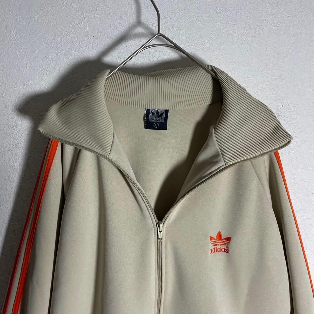 超希少カラー】adidas トラックジャケット L ベージュ90s 在原みゆ紀